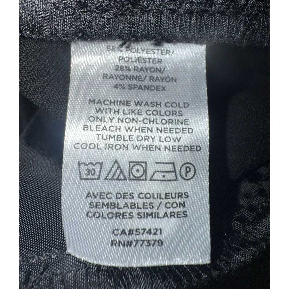 NWT Ann Taylor Curvy Fit Straight Leg Black Dress Pants Mid Rise Women’s Size 4